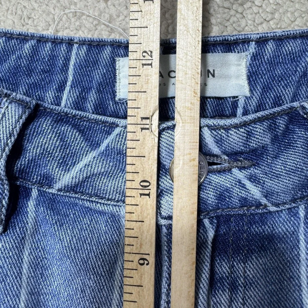 Pacsun Mom Jeans Womens 27 High Rise Pinstripe Relaxed‎ Fit Denim Pants